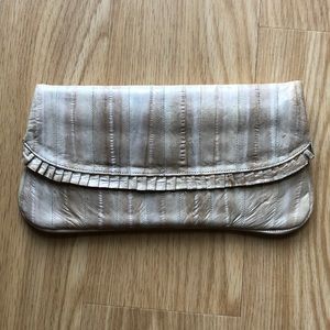 VINTAGE Genuine Eel Skin Formal Clutch Purse